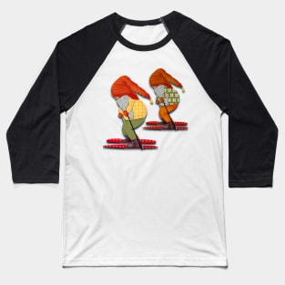 Cute skiing gnomes Baseball T-Shirt